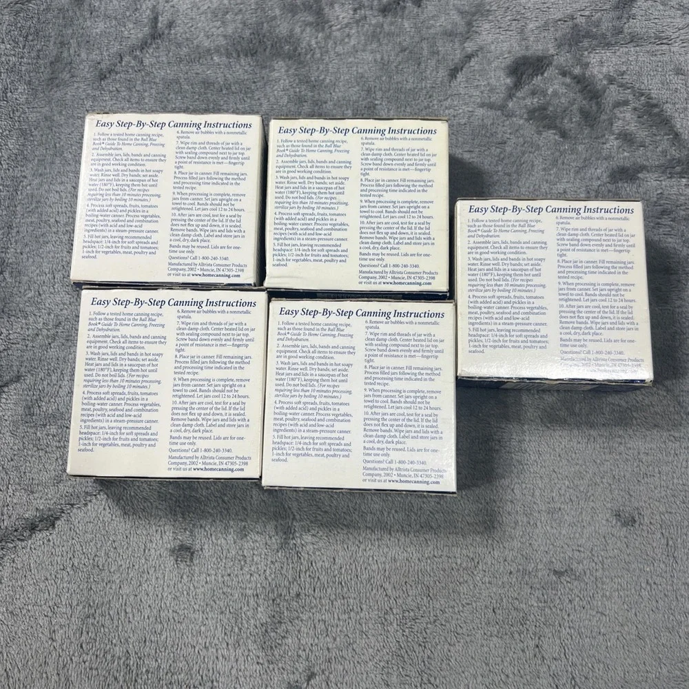 Ball Regular 12 Dome Lids Lot Of 60 USA MADE White Protective Coating NOS SEALED